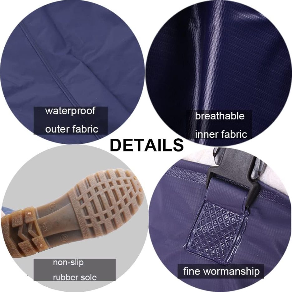 3-Ply Insulated Chest Waders for Men Duck Hunting & Fly Fishing Waders for Men Waterproof Wading Pants with Boots - Image 3